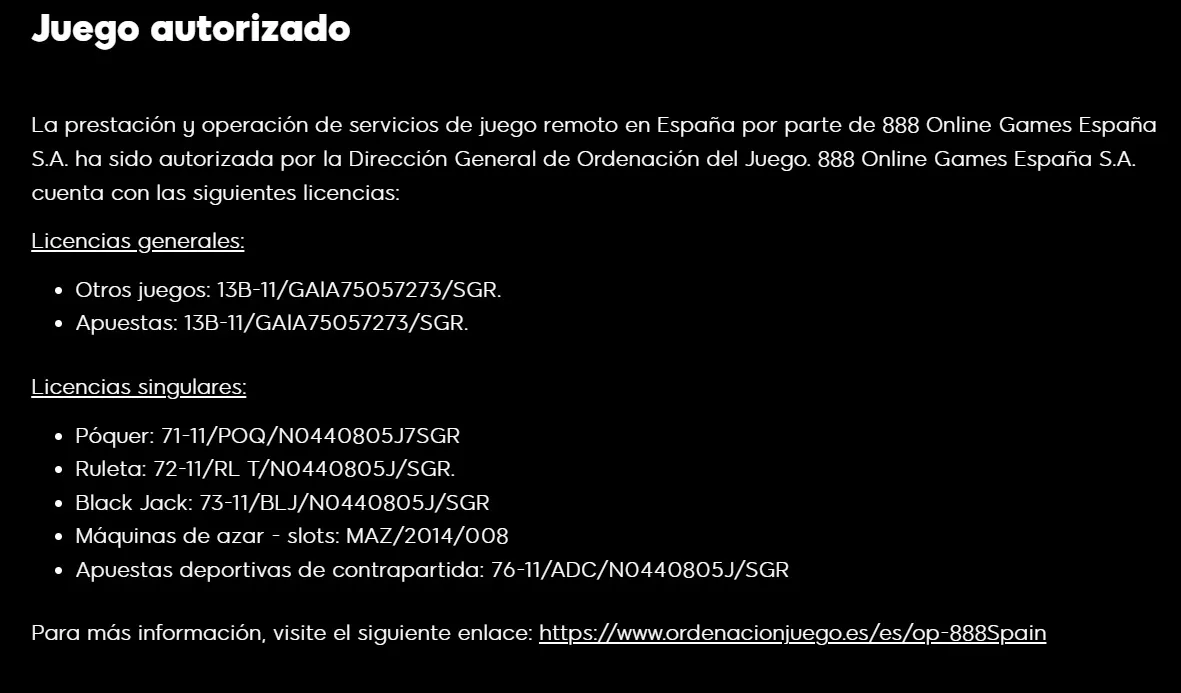 Regulación casinos online